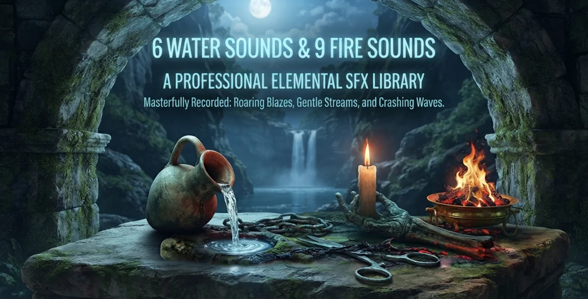 Elemental Sound: 6 Water & 9 Fire Sounds