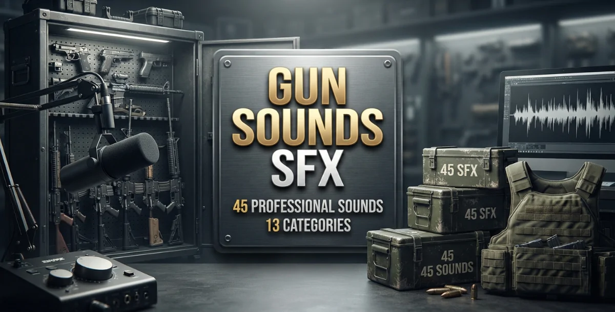 Gun Sounds SFX | 45 Professional Sound Effects
